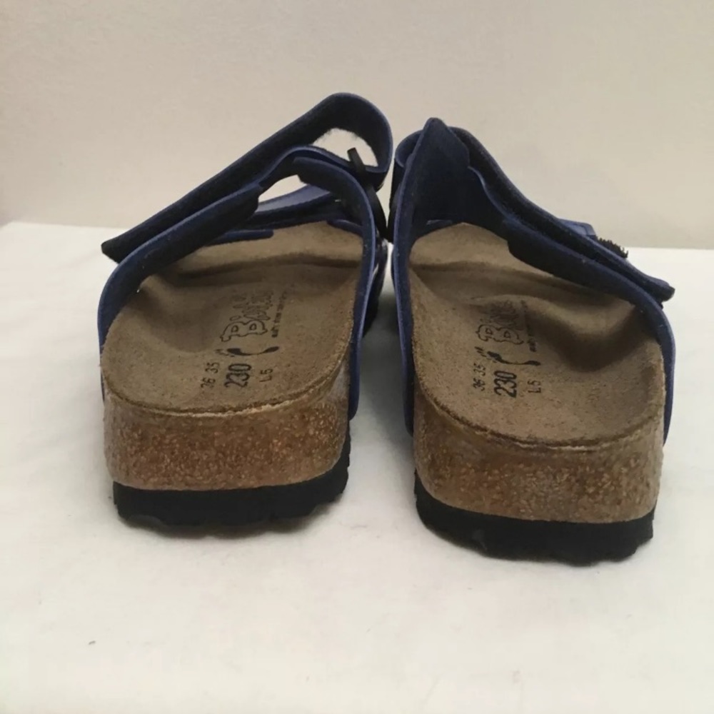 Birki’s Blue Adjustable Strap Slide Sandals 36 35 - Picture 2 of 10